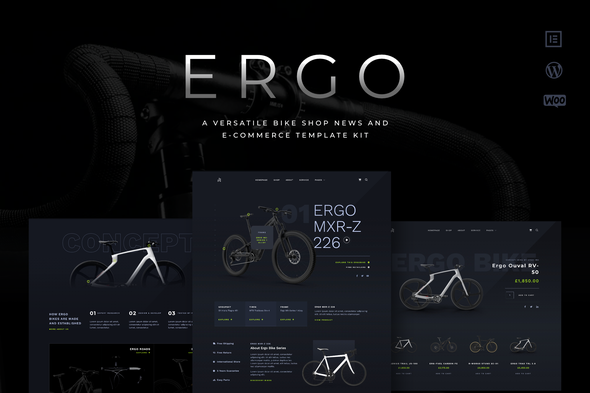 ERGO - Bike & Cycling WooCommerce Elementor Template Kit