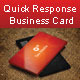 Quick Response Business Card - GraphicRiver Item for Sale
