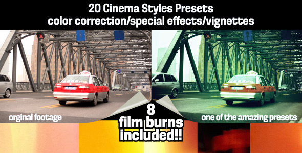 Cinema Styles Presets & Film Burns