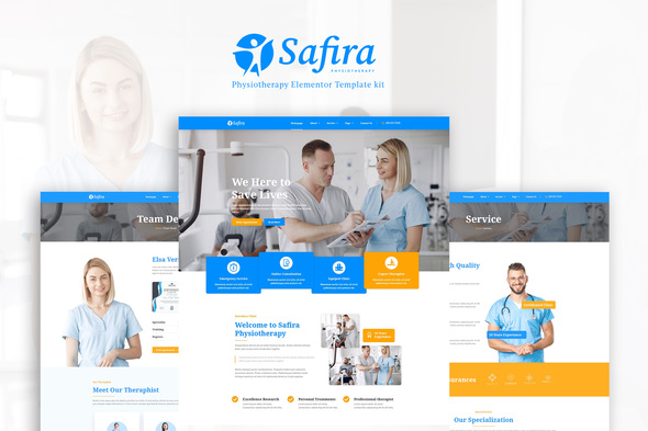 Safira - Physioterapy Elementor Template Kit