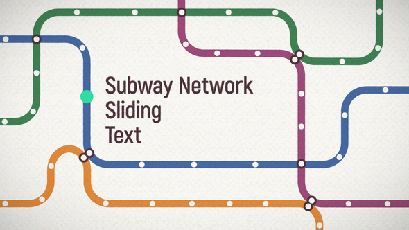Subway Network Sliding Text