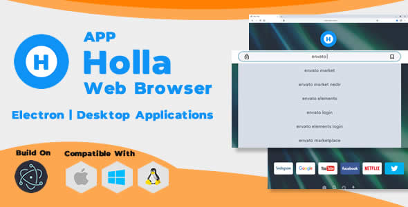 Holla Browser - Desktop Application