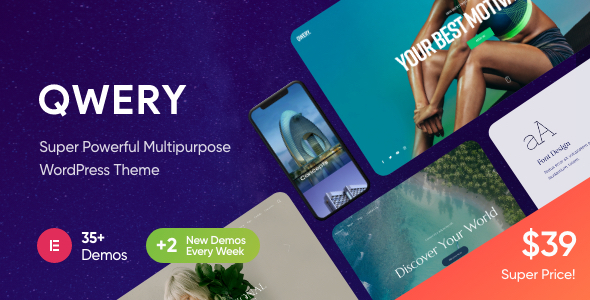 Qwery - Multi-Purpose Business WordPress Theme + RTL / Themeforest