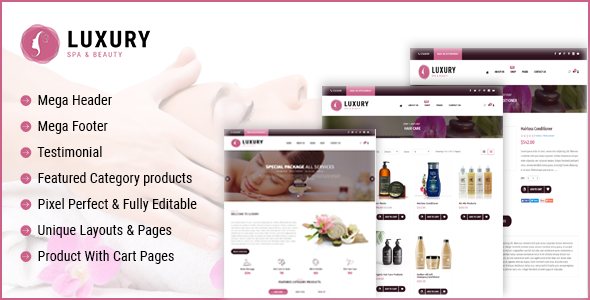 Luxury Spa Beauty OpenCart Theme