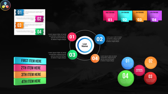 Infographic Unique Lists