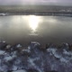 Flying Over River In Early Winter - VideoHive Item for Sale