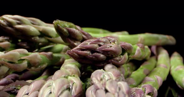 Fresh Asparagus super macro close up 