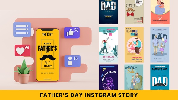 Father's Day Instagram Stories
