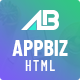Appbiz– Apps Landing HTML Template. - ThemeForest Item for Sale
