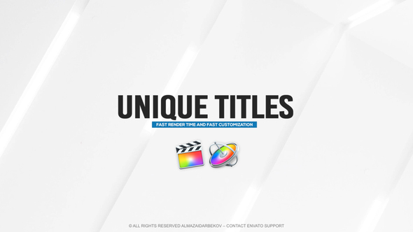 Unique Titles for FCPX alt