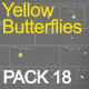 Butterflies Yellow 18 - VideoHive Item for Sale