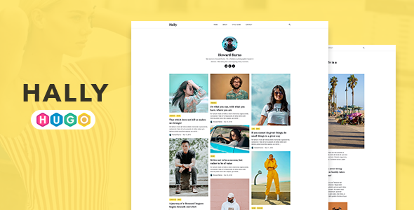 Hally – Minimal Blogging Theme for HUGO Static Site Generator