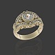 Ring with hearts 3D print model - 3DOcean Item for Sale