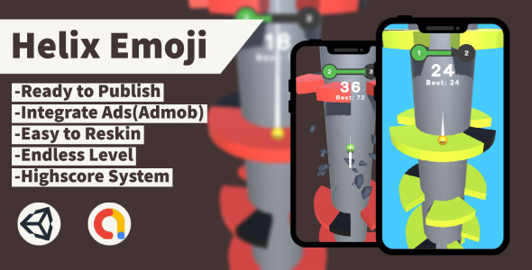 Helix Emoji (Unity+Admob+Android+IOS)