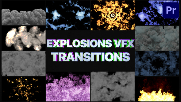 Smoke And Explosions VFX Transitions | Premiere Pro MOGRT