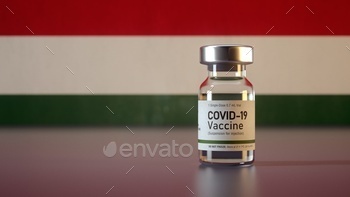 Corona Vaccine / Covid Vaccine Ampule / Vaccination in Hungary Flag / Photodune, Misc