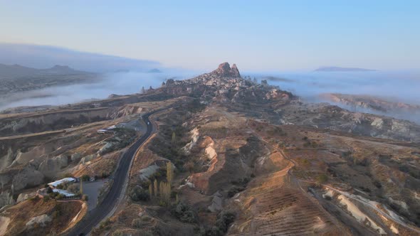 Goreme National Park Near Nevsehir Town. Turkey. Aerial View