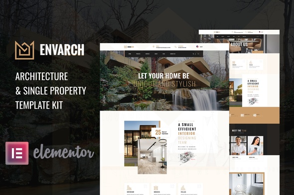 EnvArch – Architecture & Single Property Elementor Template Kit