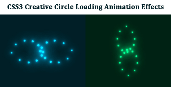 CSS3 Creative Circle Loading Animation Effects