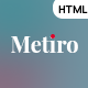 Metiro - Business Consulting Bootstrap 5 Template | RTL Supported - ThemeForest Item for Sale