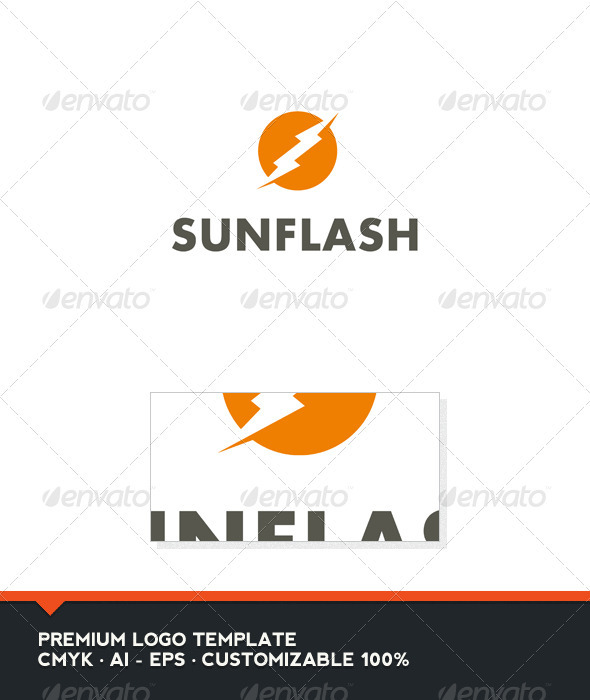 Sun Flash Logo Template