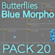 Butterflies Blue Morpho - VideoHive Item for Sale