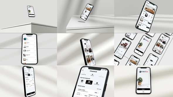Simplicity - Minimalistic Mobile App Promo 3D Mockup