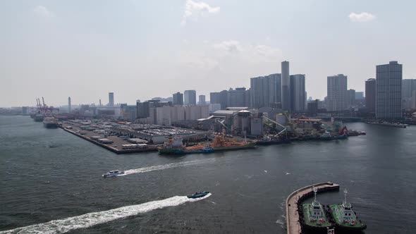 Tokyo Sea Port Container Cityscape Water Transport