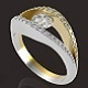 Female ring 5 mm main stone 3D print model - 3DOcean Item for Sale