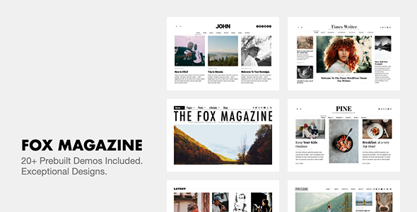 The Fox - Minimal WordPress Blog Magazine Theme / Themeforest