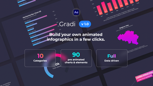 Gradi - Gradient Infographics