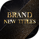 Luxury Titles - VideoHive Item for Sale