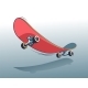 Skateboard Vintage Comics Style Illustration - GraphicRiver Item for Sale
