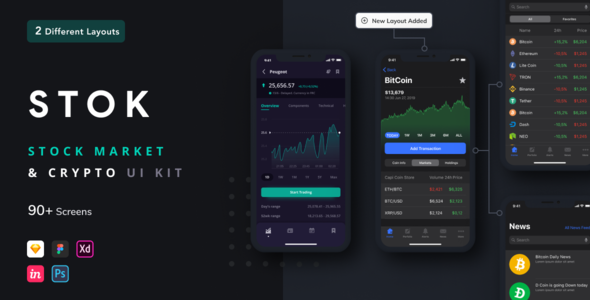Stok - Stock Market App UI Kit