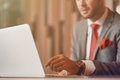 Close up of a professional businessman working on his laptop - PhotoDune Item for Sale