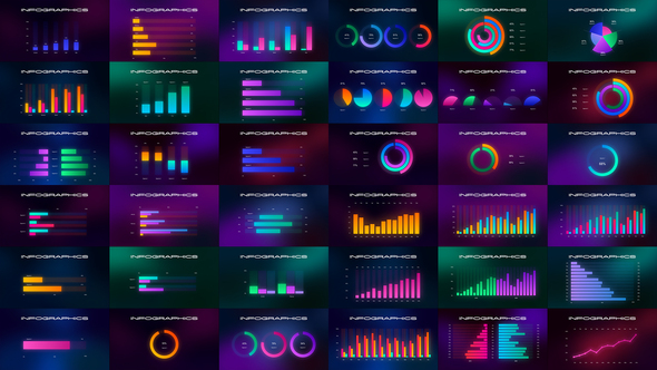 Infographics glow