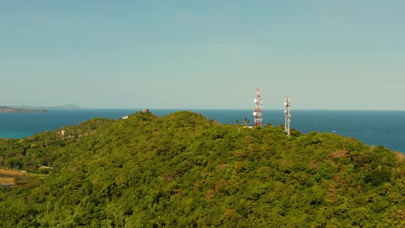 Telecommunication Tower Communication Antenna in Asia