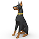 doberman figure - 3DOcean Item for Sale