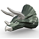 Triceratops head - 3DOcean Item for Sale
