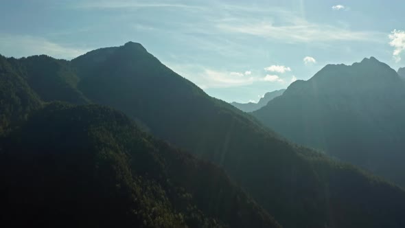 Aerial View Nature of the Alps