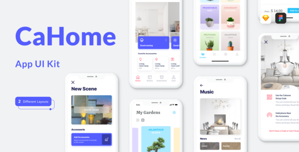 Cahoome - zestaw Smart Home UI Kit