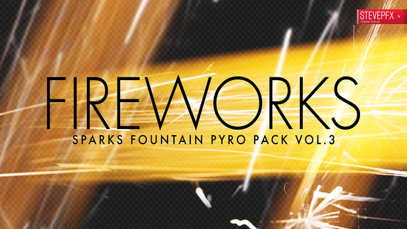 Fireworks Fountain of Sparks / Videohive