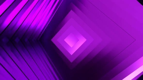 Abstract Ultraviolet Cubic Surface in Motion