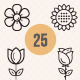 Flowers and Spring icons - GraphicRiver Item for Sale