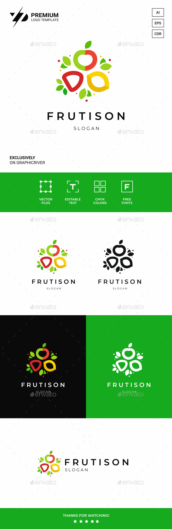 Fruit Logo Template