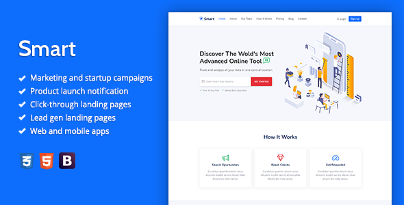 Smart - Marketing HTML Landing Page Template