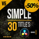 Gold Simple Titles 4K | DaVinci Resolve - VideoHive Item for Sale
