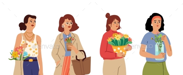Women with Flowers