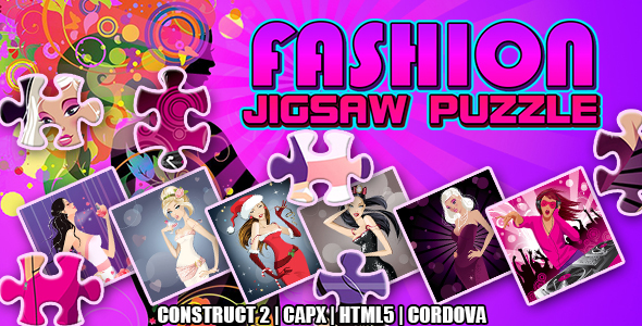 Fashion Jigsaw Puzzle Game (CAPX | HTML5 | Cordova)