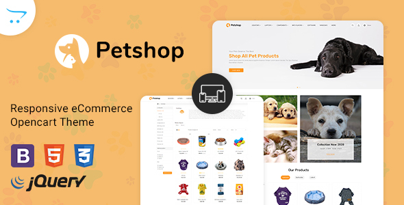 PetShop - Responsive Food Pet Store3 Theme